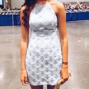 Charlotte Russe Lace Open Back Bodycon